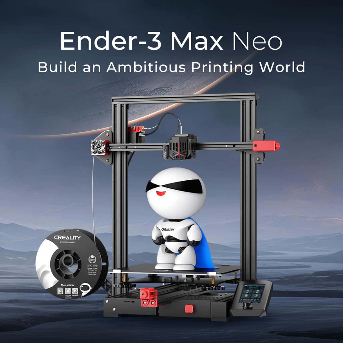 Cost-effective and Most worthwhile Creality Ender 3 Max Neo 3D Printer, 【Upgraded Ender 3 Max】| Dual Z-Axes | 300*300*320mm - XGODY