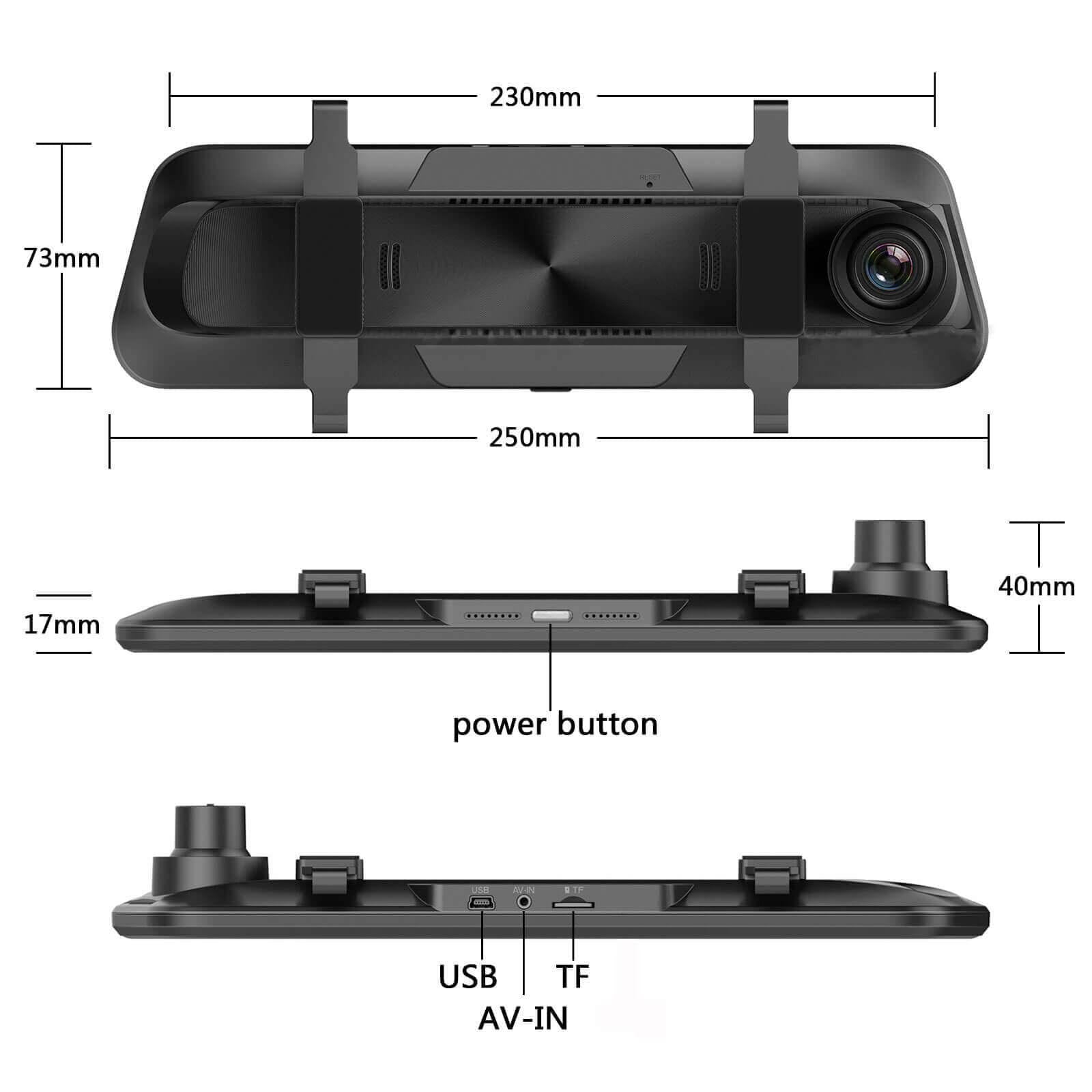 Cost-effective and Most worthwhile Front And Rear Dash Cam 2K | XGODY  H11 Rear View Mirror Dash Camera, Night Vision, TouchScreen, Loop Record - XGODY