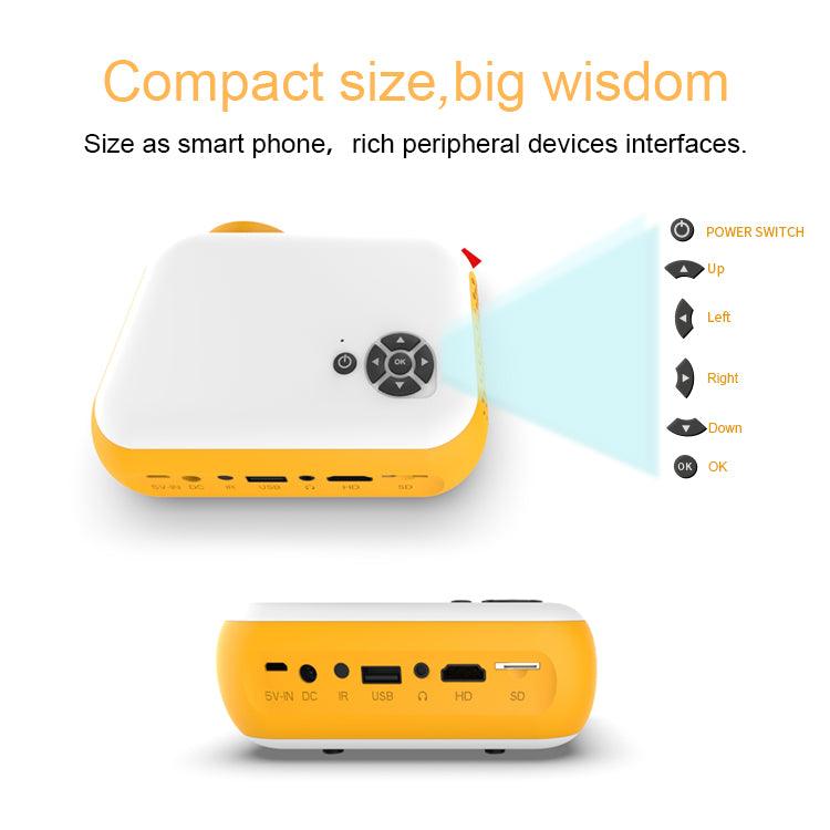 Cost-effective and Most worthwhile XGODY 1080P Multi-devio Connection Small Projector For Home Theater, HIFI Built-In 3W Speaker - XGODY