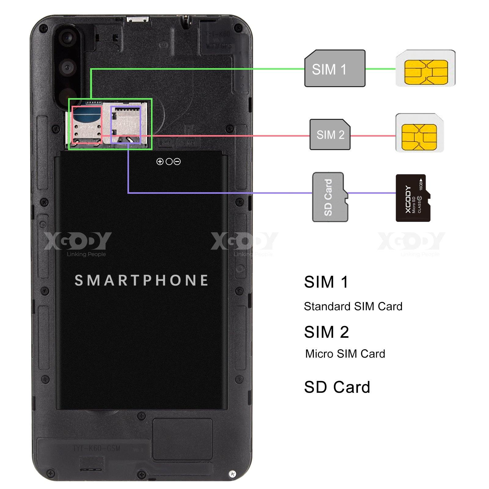 Cost-effective and Most worthwhile XGODY A70 mtk6580 Quad-core Dual-SIM 3G Android Full Screen Smartphone - XGODY