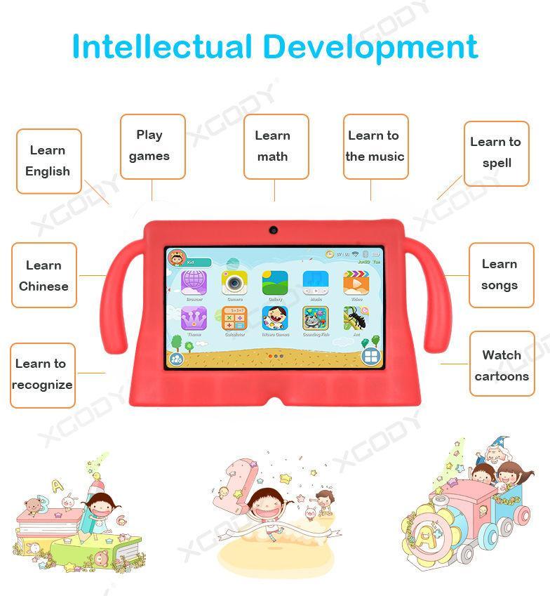 Cost-effective and Most worthwhile XGODY T702 16GB Android HD Quad core Dual Mode Kid Tablet 7 inch Eye Protection - XGODY