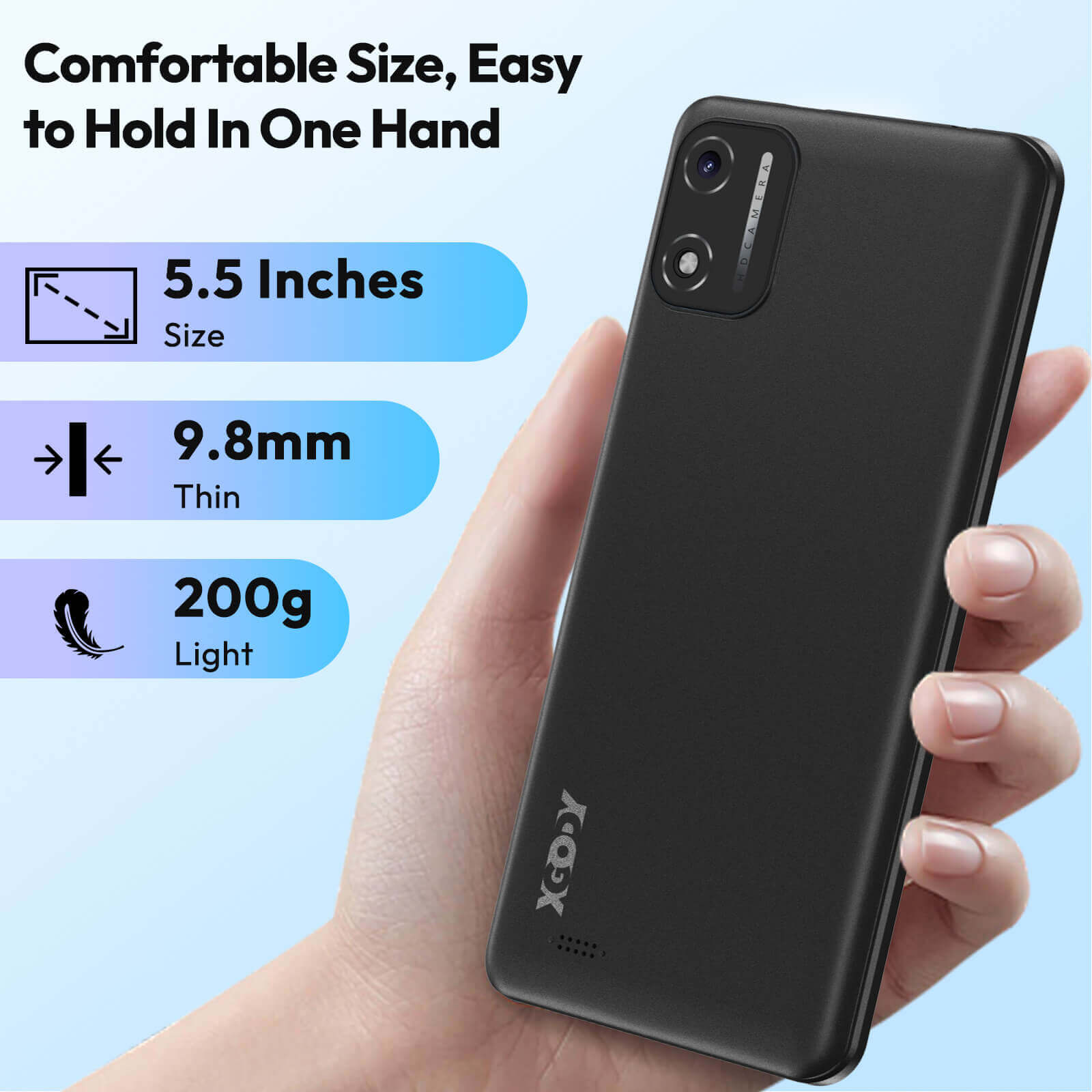 X32 5.5" Android 14 Unlocked 4G Android Phone | Built-in Face Recognition, Triple Card Slot