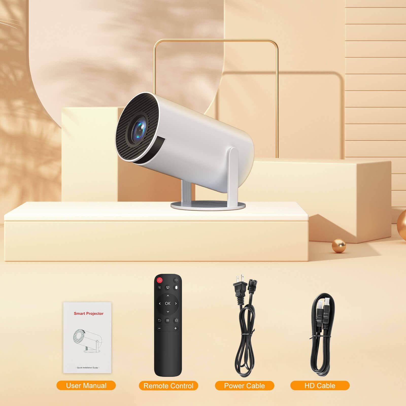 Cost-effective and Most worthwhile HY300 Mini Portable Projector With Apps Built-in, With Wifi And Bluetooth Connection - XGODY 