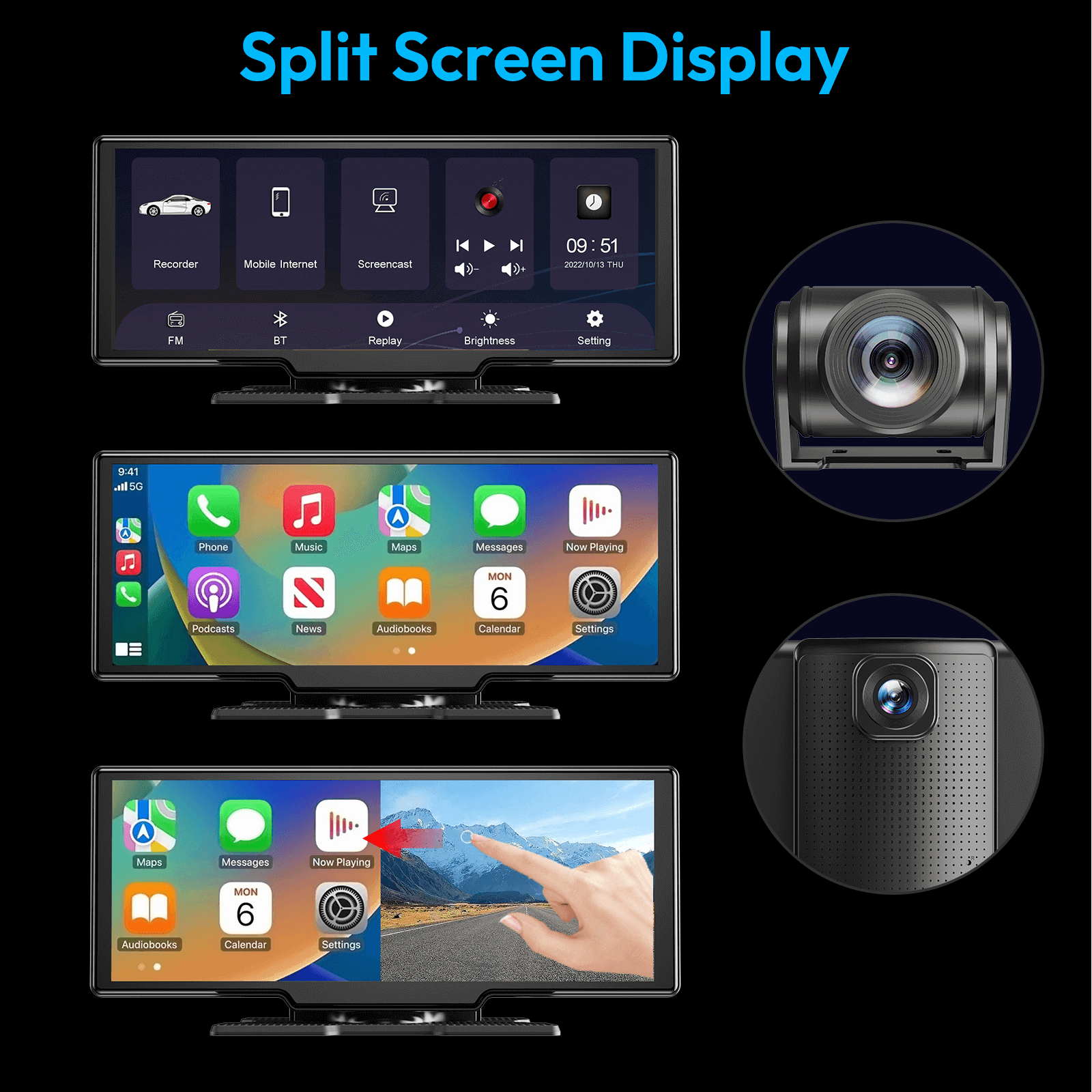 Cost-effective and Most worthwhile XGODY H30 Dash Cam | 10.26" Screen, 4K Camera, Carplay/Android Auto Support - XGODY 