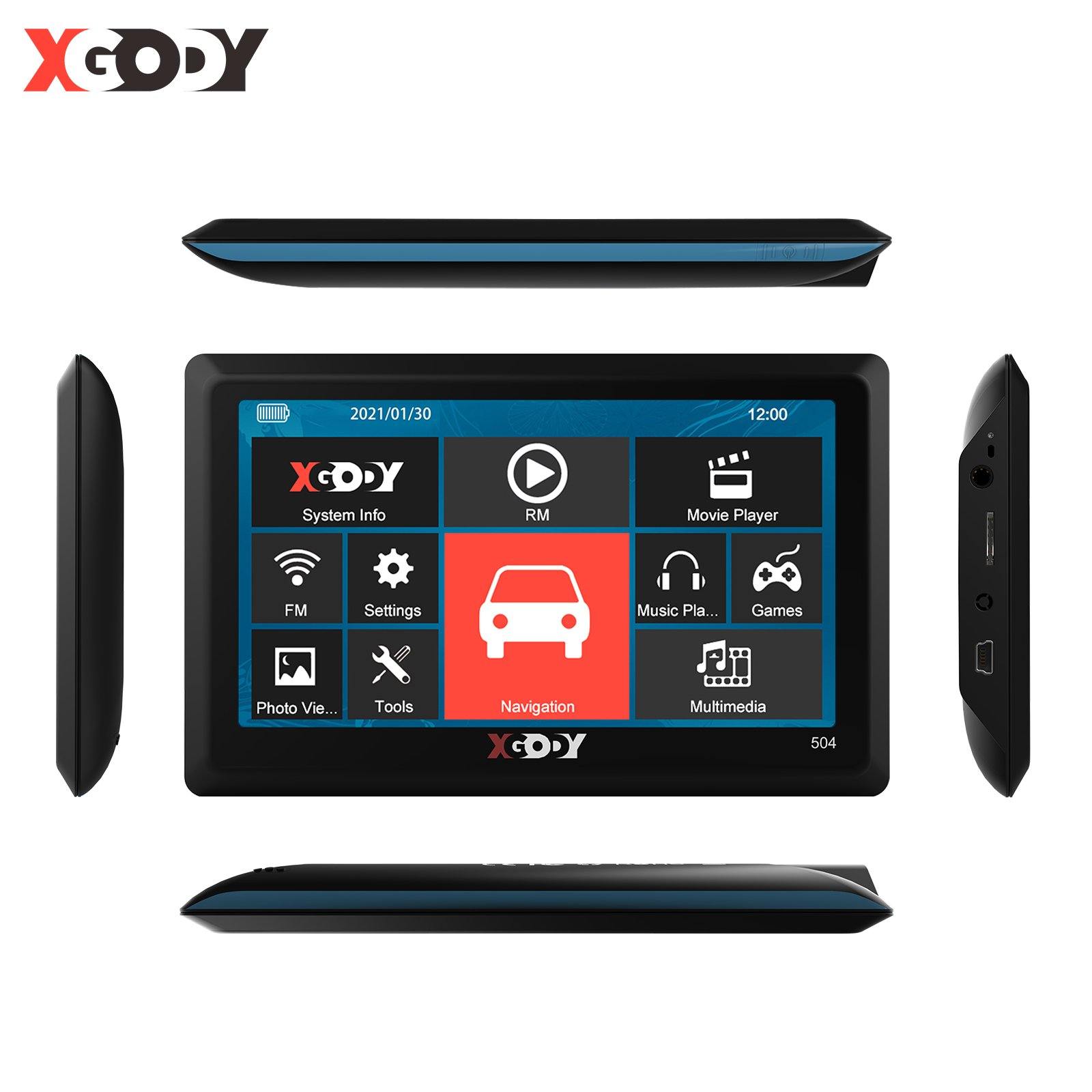 Cost-effective and Most worthwhile XGODY 504F Sat Nav Built-in 8GB ROM with 5 Inch Touch Screen Car GPS - XGODY 