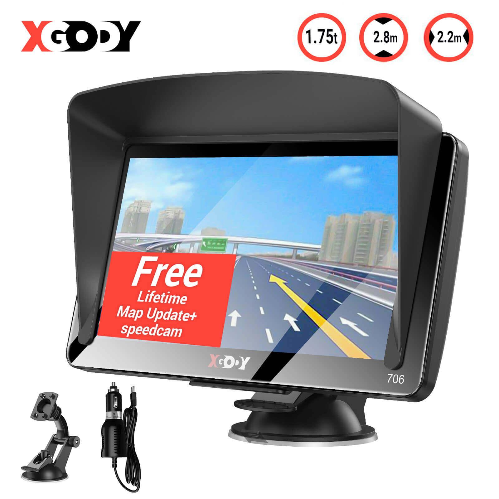 thumbnail interactive-video image 1 of 7-inch Car GPS Navigator With Lifetime Maps - Touch Screen Voice Guidance System 1 of 10