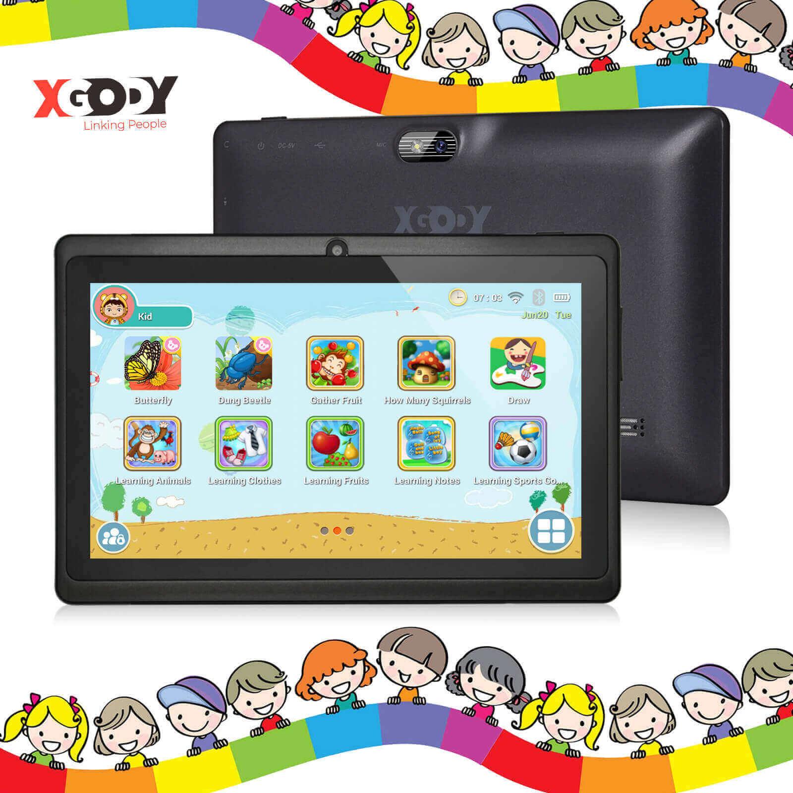 Cost-effective and Most worthwhile XGODY T702 PRO Android 11.0 7 Inch 32GB Smart Kids Tablet With Big Foot Dual Ear Leather Case - XGODY 